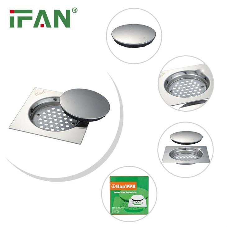Square Bathroom Shower Floor Drain